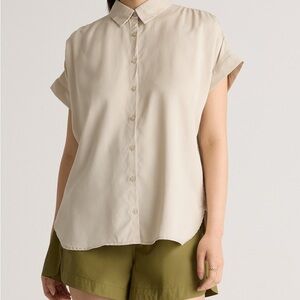 Quince Cream Button-Down Shirt